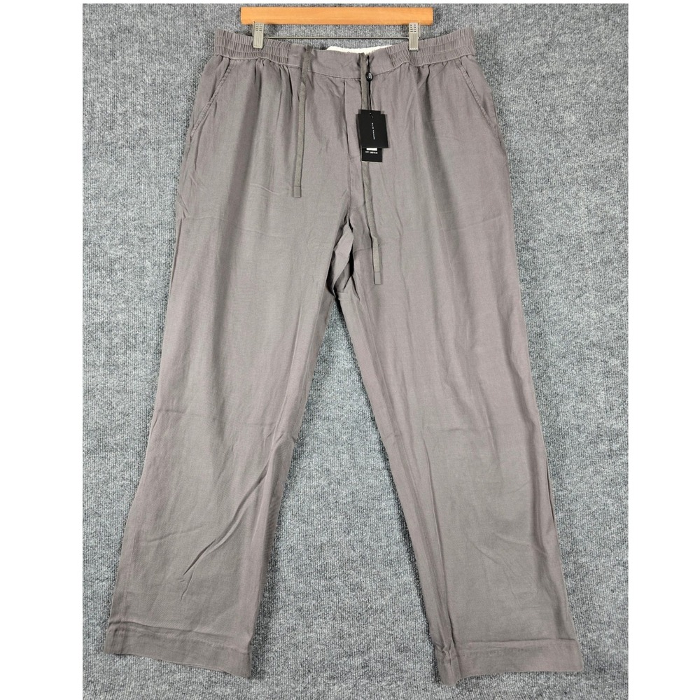 Elie Tahari Slate‎ Grey Wide Leg Drawstring Pants Women's XL MSRP $78